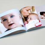 Votre livre photo ouvert : ici, un livre photo "bébé" ...