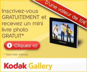 KODAK GALLERY : Un mini livre photo gratuit lors de votre inscription !