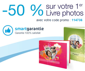 Votre livre photo à moitié prix chez Smartphoto !