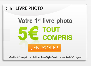 PHOTOWEB : Votre premier livre photo à 5 euros tout compris !