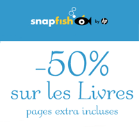 Remise immédiate de 50% sur votre livre photo par Snapfish