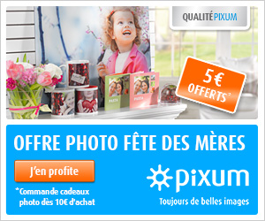 5€ de réduction pour la Fête des Mères chez Pixum !