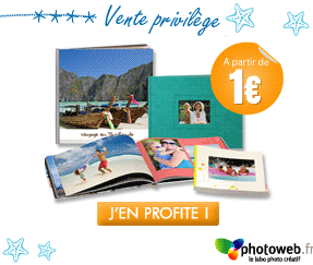 Photoweb lance ses ventes privilèges : Livre Photo à 1€