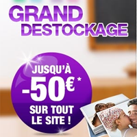 Grand déstockage Photocité : jusqu’à -50€ sur votre livre photo