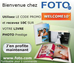 10 euros de réduction sur votre commande de livre photo prestige chez FOTO.COM