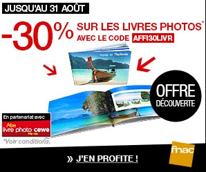 Réduction de 30% sur votre livre photo