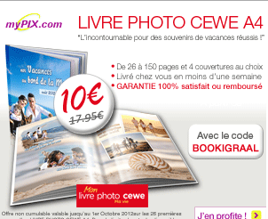 -10€ sur votre livre photo cewe A4