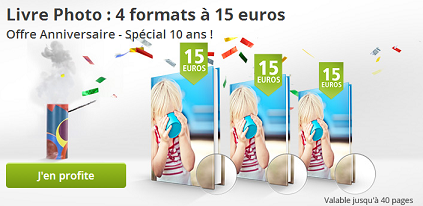 posterXXL : 4 formats de livres photo à 15€