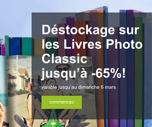 Jusqu’à -65% déstockage sur les Livres Photo Classic !