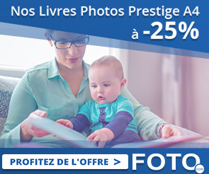 Réduction immédiate de 25% sur votre commande d’un livre photo Prestige A4