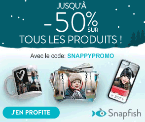 SNAPFISH : Jusqu’à -50% de réduction, même sur les livres photo !