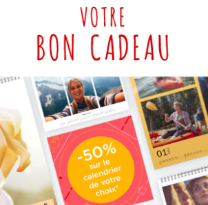 FNAC : Pour toute commande d’un livre photo, un bon cadeau de 50% sur un calendrier photo