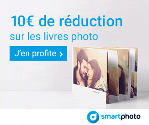 Remise de 10€ sur les livres photo L et XL