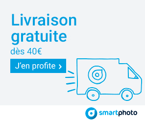 SMARTPHOTO : La livraison gratuite dès 40€ de commande