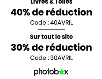 Photobox : Remise immédiate de 40% sur les livres photo et pas seulement !