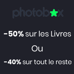 Photobox : -50% sur les livres photos ou 40% sur tous les autres produits